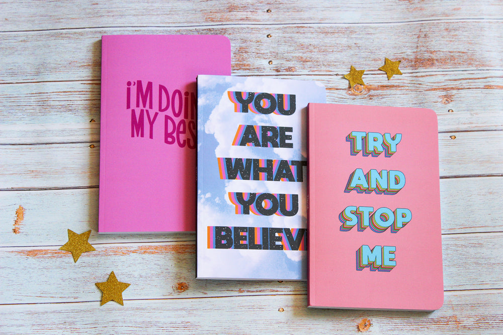‘You Are What You Believe’ Inspirational Lined Notebook