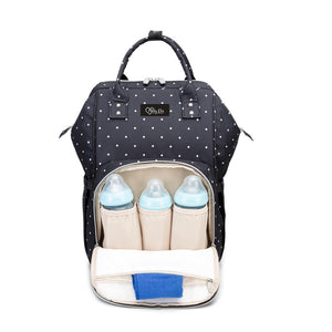 Mommy Diaper Bag (Black & White Dots)