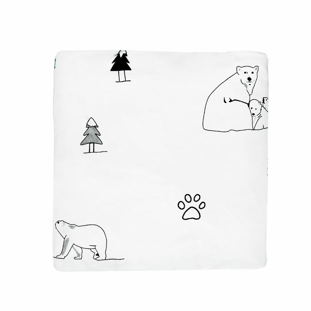 Monochrome North pole Jersey Fitted sheet
