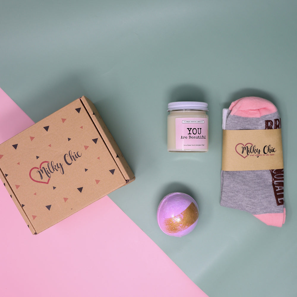Milky Chic - Caja de regalo con texto en inglés You Got This New Mom,  regalos de embarazo para madres primerizas, regalo para madres, regalos  para
