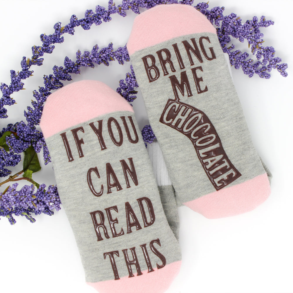 "If You Can Read This" Funny Socks