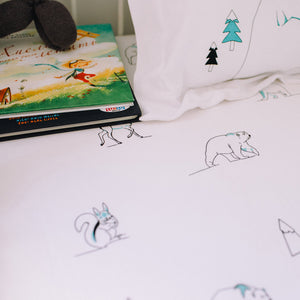 Aqua North Pole Jersey Fitted sheets